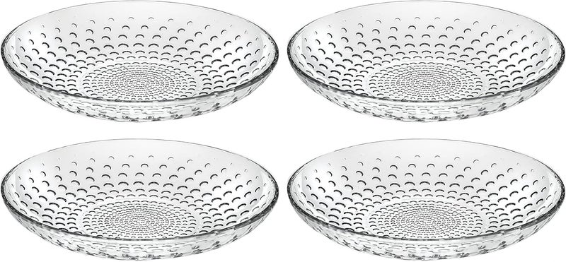 Barski طبق زجاجي بارسكي للحساء والحلويات والمعكرونة - مجموعة مصممة من 4 أطباق بقطر 82 سم - صنع في أوروبا - Image 1
