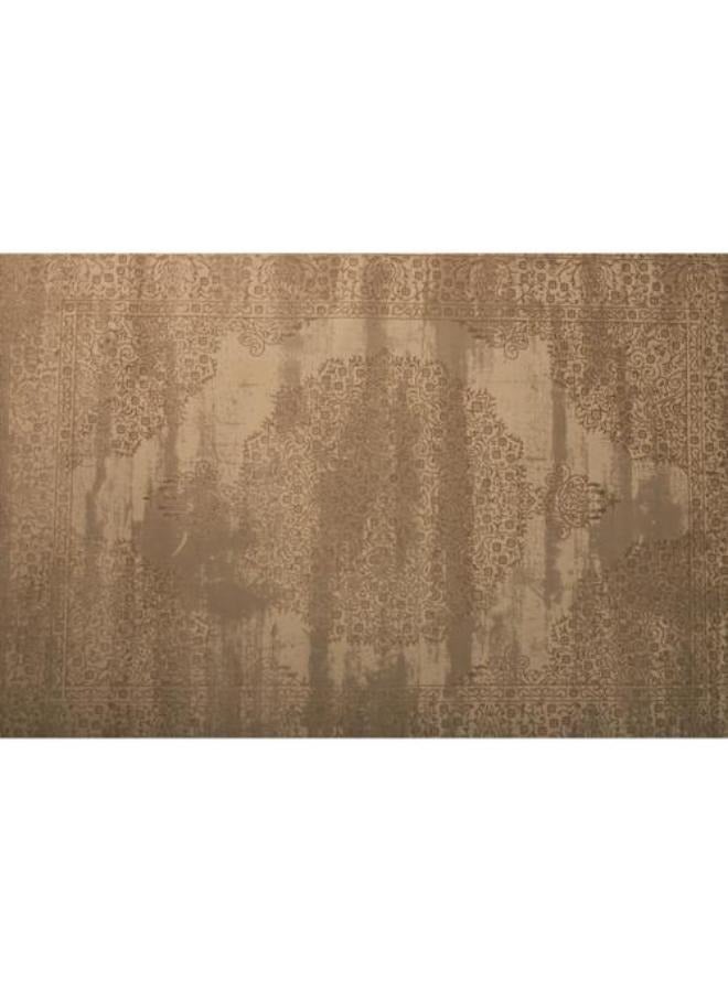 NOUL Vintage Floral Pattern Area Rug, Beige and Brown - Image 1