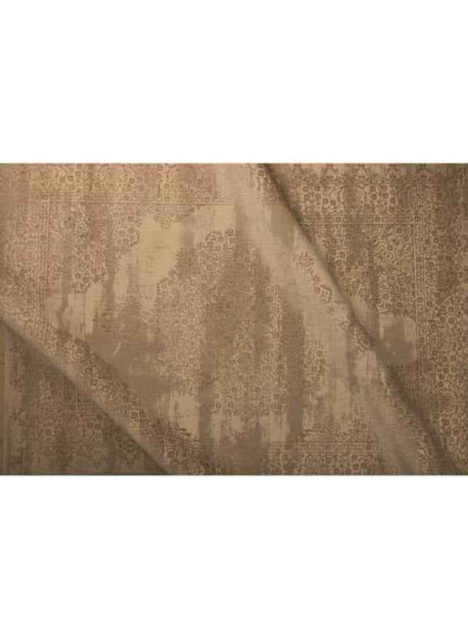 NOUL Vintage Floral Pattern Area Rug, Beige and Brown - Image 2