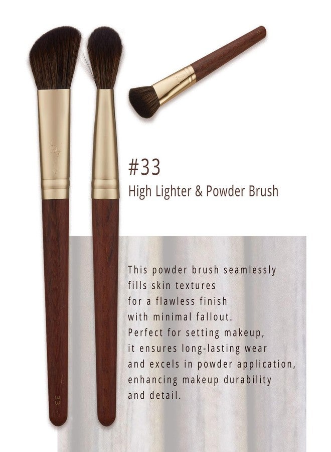 SOO ADOR [SOO ADOR] BY MAENG #33 Highlighter & Powder Brush - Multi-Functional Brush for Flawless Highlighting and Setting | Designed by K-Pop Makeup Artist Maeng | Makeup Brush Powder Brush - Image 3
