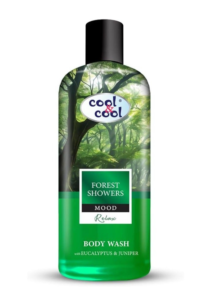 Cool & Cool Forest Showers Body Wash 500ML - Eucalyptus & Juniper - Refreshing & Calming,Inspired by Nature,Ideal for Relaxation - Image 1