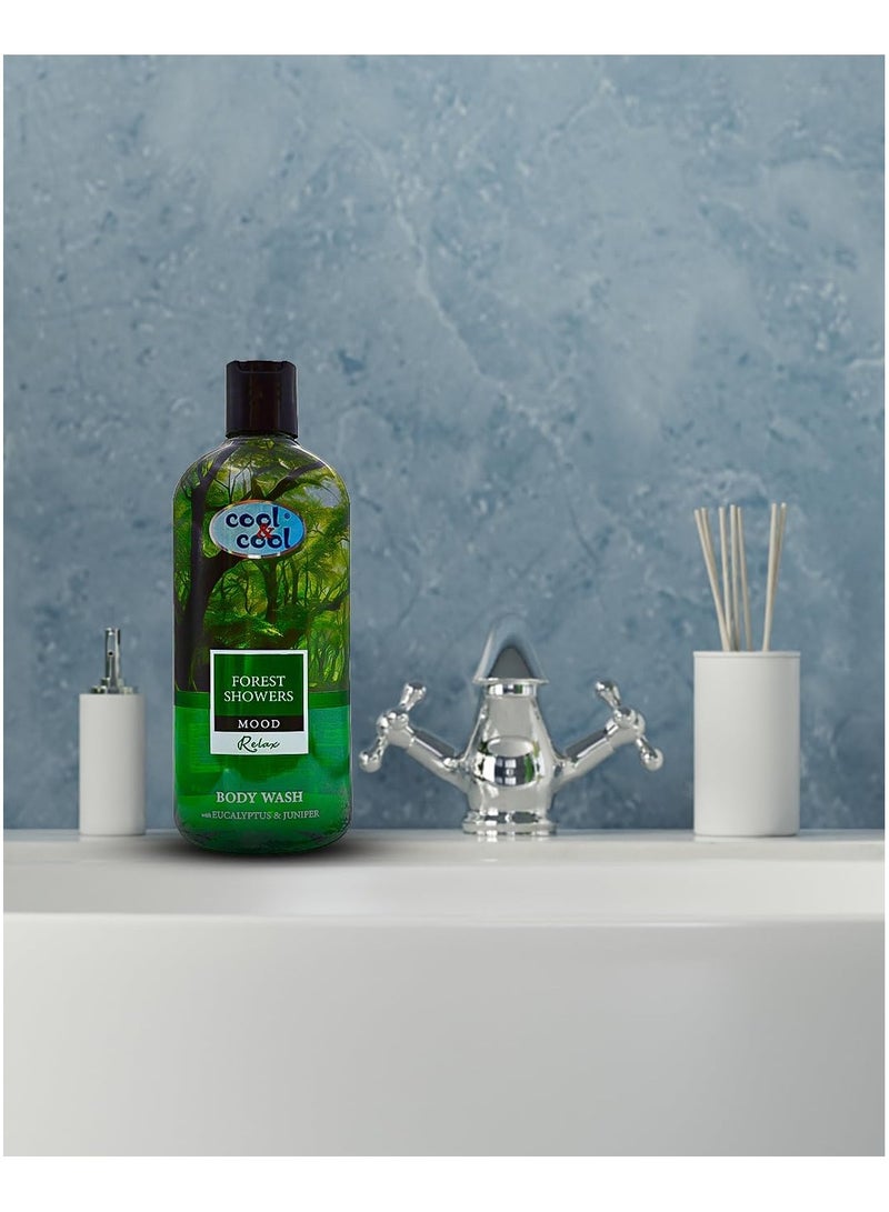 Cool & Cool Forest Showers Body Wash 500ML - Eucalyptus & Juniper - Refreshing & Calming,Inspired by Nature,Ideal for Relaxation - Image 2