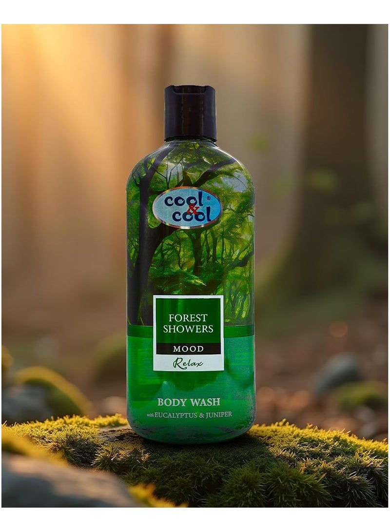 Cool & Cool Forest Showers Body Wash 500ML - Eucalyptus & Juniper - Refreshing & Calming,Inspired by Nature,Ideal for Relaxation - Image 3