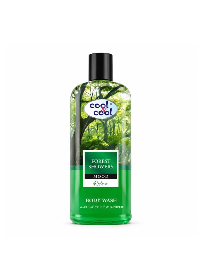 Cool & Cool Forest Showers Body Wash 500ML - Eucalyptus & Juniper - Refreshing & Calming,Inspired by Nature,Ideal for Relaxation - Image 1