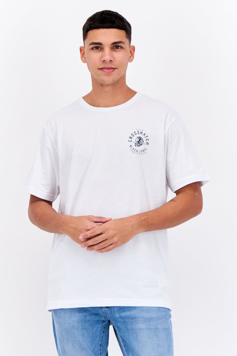 CROSSHATCH Men 5 Pack Round Neck Short Sleeve Graphic Print T Shirts, Multicolor - Image 1