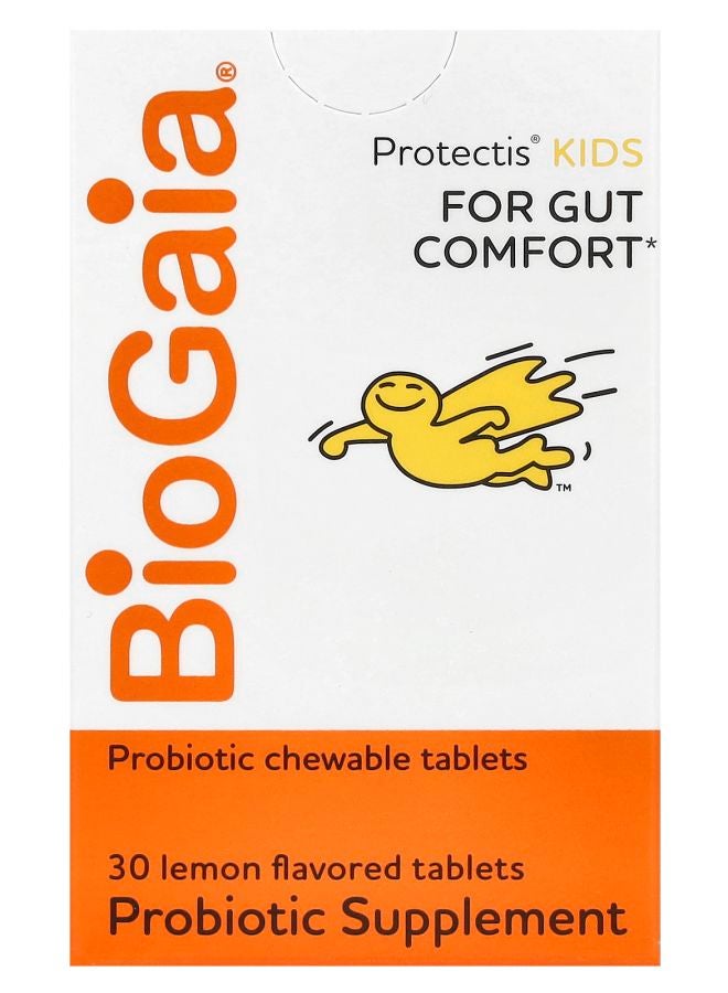 BioGaia Protectis Kids For Gut Comfort Lemon 30 Probiotic Chewable Tablets