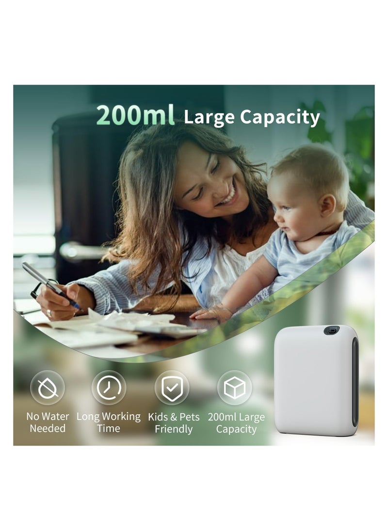 Portable Nebulizing Scent Air Machine, 1500 sq.ft Coverage Scent Air Machine for Home, Wall Mounted Cold Air Scent Diffusers for Home, Bluetooth Smart Oil Diffuser Large Room Hotel Office (White)  - Image 3