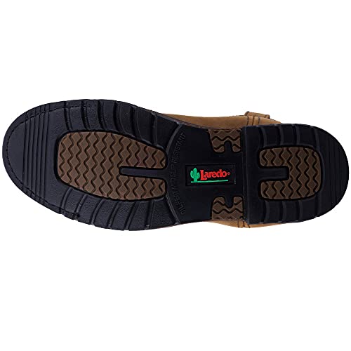 Laredo mens Hammer Distressed Round Toe Cowboy Western Boot, Tan, 12 US - Image 5