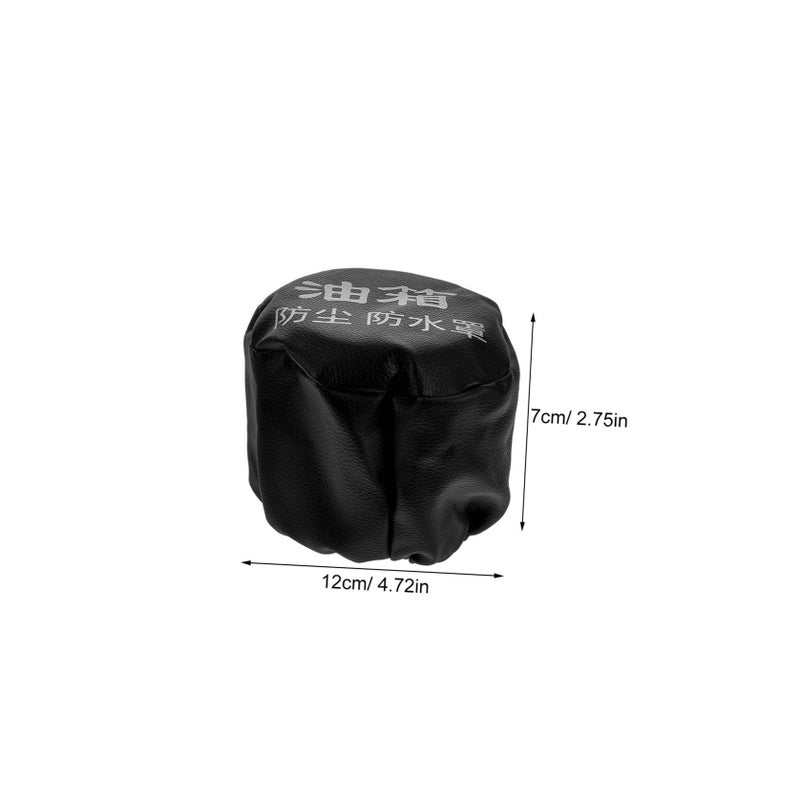 Gas Tank Cap Cover Universal For Trucks Automotive Fuel Accessories Waterproof Dustproof Seal Black - Image 3