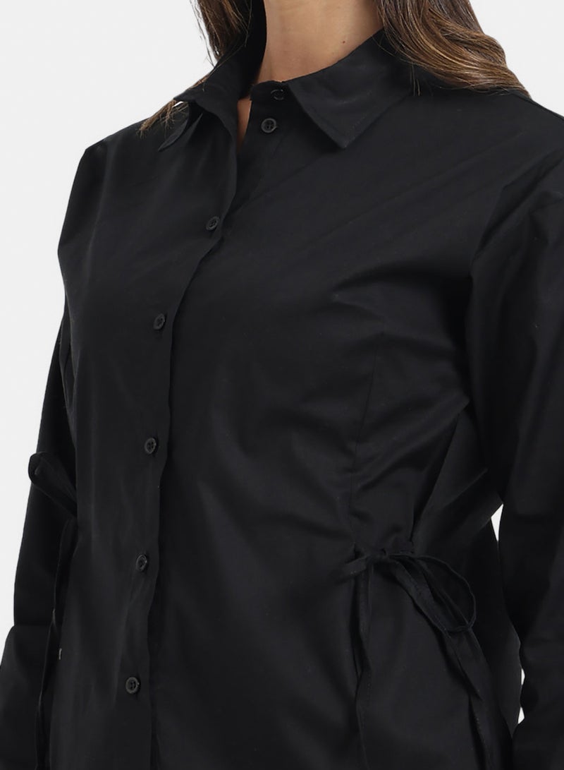 Carina Cinched Side-Tie Shirt - Image 5