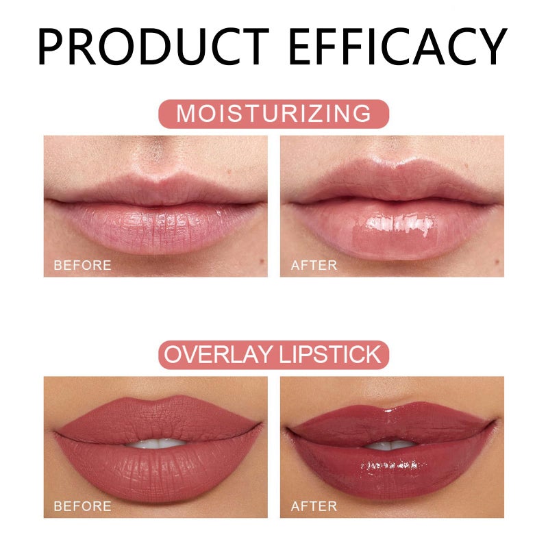 Gireatick 6PCS Fruity Flavors Rolling Ball Lip Oil Set, Long Lasting Moisturizing Lip Balm, Roll-On Lip Gloss Set, Glossy Lip Make-up for All Age, Transparent Lip Gloss for Dry and Chapped Lips - Image 4