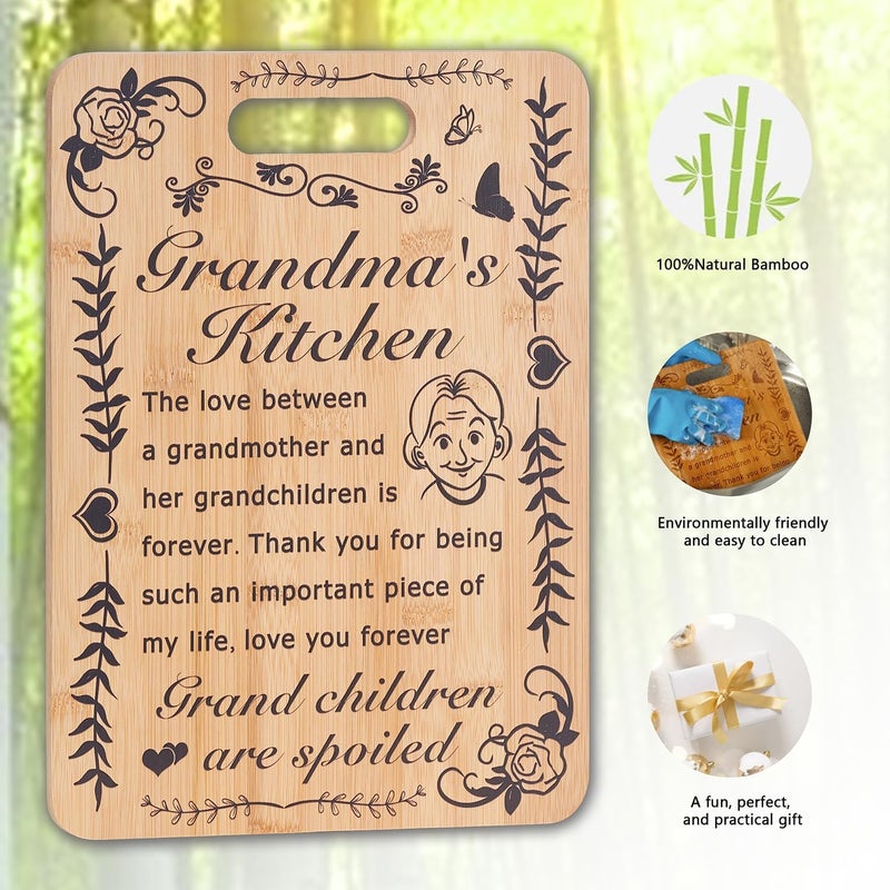 Ztl Cutting Board Gift for Grandma, Grandma Gifts from Grandkids, for Gigi Mimi Grandmother Kitchen Gifts Cutting Board Set, Mothers Day Christmas Thank You Gifts (6PCS) - Image 4