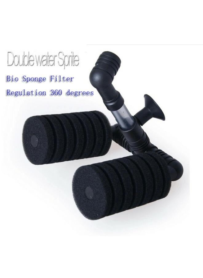 B&K – فلتر هواء حوض السمك، فلتر إسفنجي مزدوج، إسفنجة مرشحة بيولوجية، إسفنجة بيتا مربي الروبيان، حوض السمك المقلي - Image 3