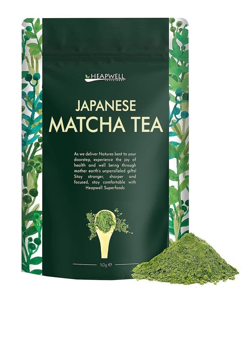 Heapwell Pack of 5 – Matcha Heapwell Superfoods Japanese Green Matcha Tea Powder 50g (50 Servings), Organic & Pure, Premium Quality, No Artificial Sweeteners - Image 2