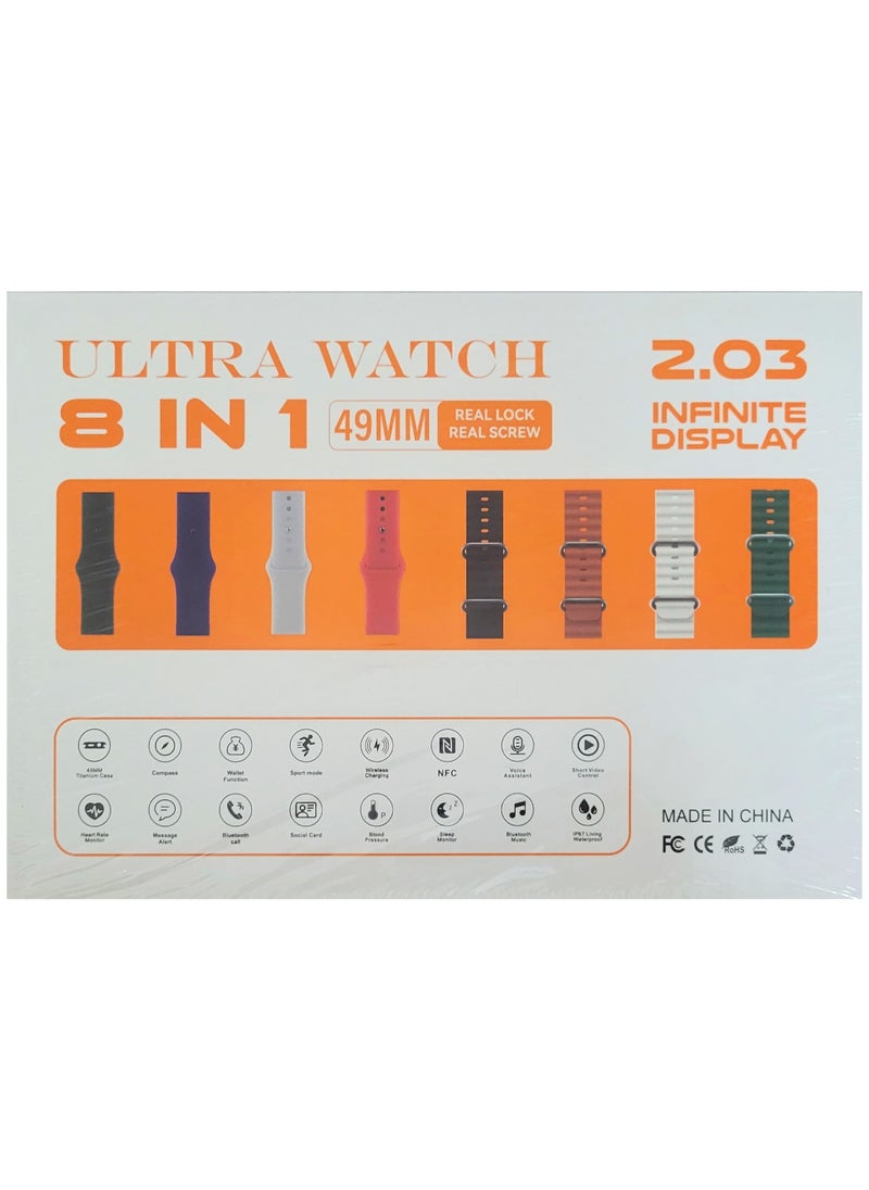 Smart Watch ULTRA 8 IN 1 High Resolution Touch Screen