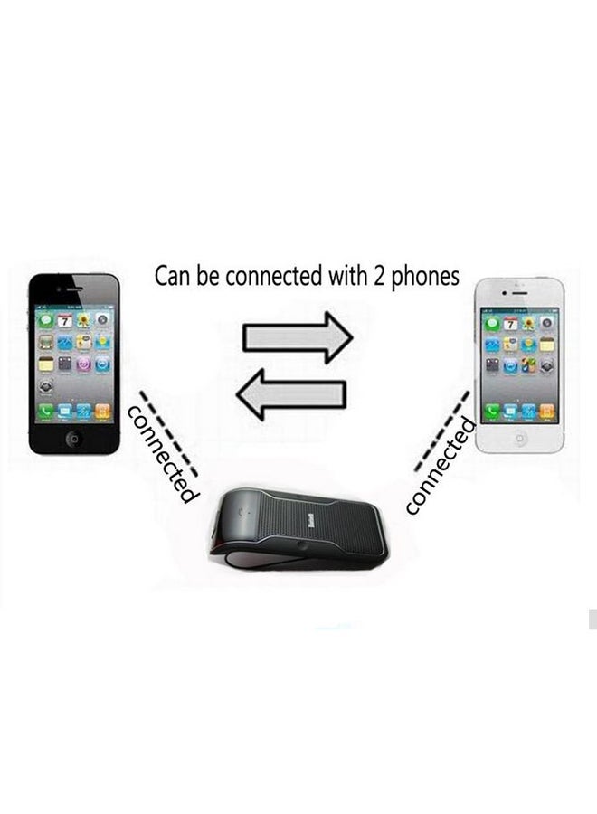 NIBEMINENT Bluetooth Hands-free Car Kit With Charger For Smartphones Black  - Image 3