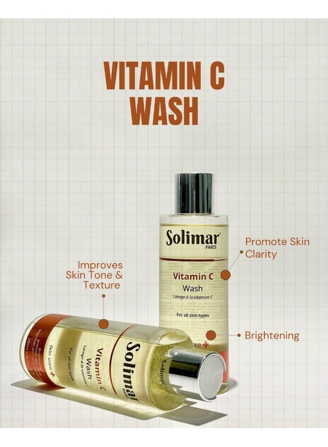 SOLIMAR PARIS VITAMIN C WASH 200 ML | Antioxidant Face wash for Hyper pigmented & Dull Skin | Brighten Your Skin - Image 5