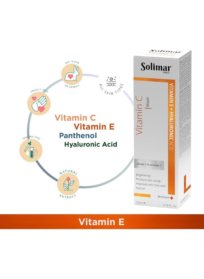 SOLIMAR PARIS VITAMIN C WASH 200 ML | Antioxidant Face wash for Hyper pigmented & Dull Skin | Brighten Your Skin - Image 4