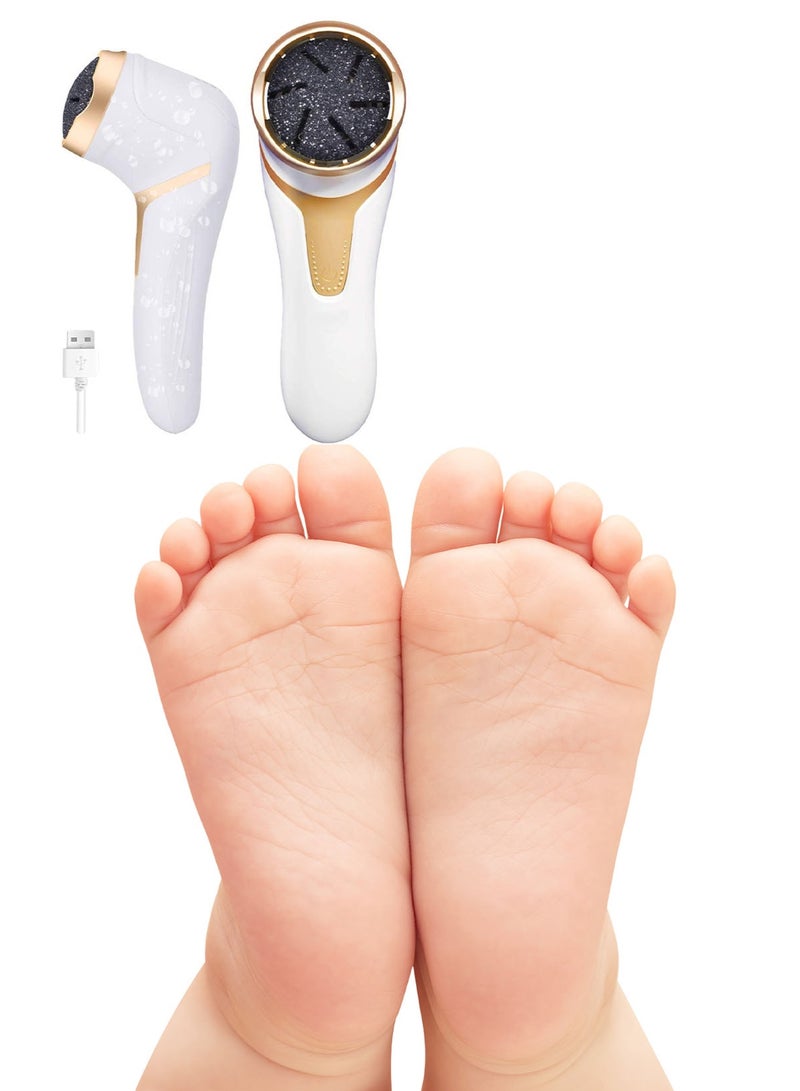 Rechargeable Waterproof Foot Callus Remover IPX7 – Electric Pedicure Tool with 3 Grinding Heads - Image 4