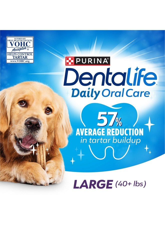 PURINA Purina DentaLife Made in USA Facilities Large Dog Dental Chews, Daily - 18 ct. Pouch - Image 1
