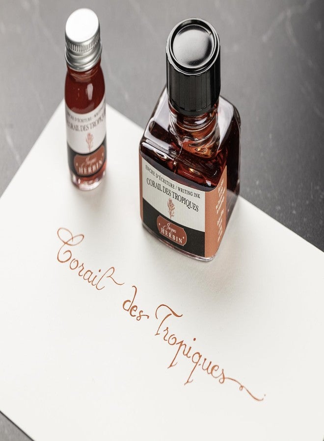 Jacques Herbin Herbin"D Ink Bottle (Corail des Tropiques - 30ML) 13059T - Image 4