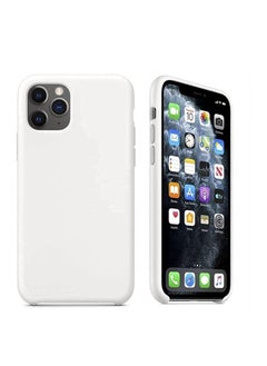 Compatible with iPhone 12 Pro Max (6.7 Inch) Case, Liquid Silicone Case, Full Body Protective Cover, Shockproof, Slim Phone Case, Anti-Scratch Soft Microfiber Lining - White