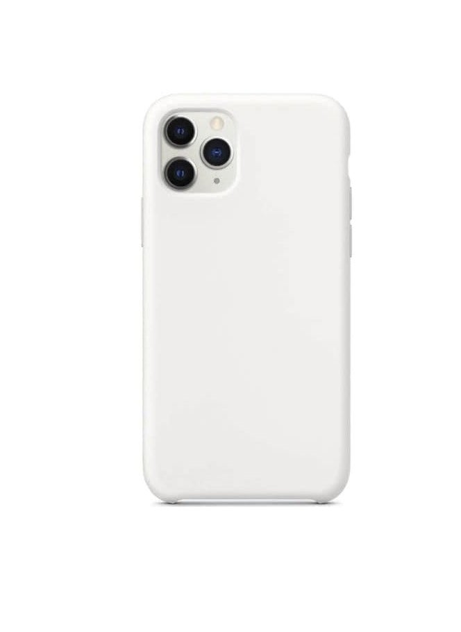 Generic - Compatible with iPhone 12 Pro Max (6.7 Inch) Case, Liquid Silicone Case, Full Body Protective Cover, Shockproof, Slim Phone Case, Anti-Scratch Soft Microfiber Lining - White - Image 1