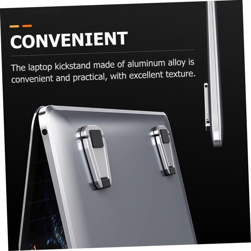 Aluminum Alloy Laptop Riser Tilt for Enhanced Airflow Portable and Lightweight Notebook Stand Stable Cooling Pad for Optimal Heat Dissipation for Home Office Use - Image 5
