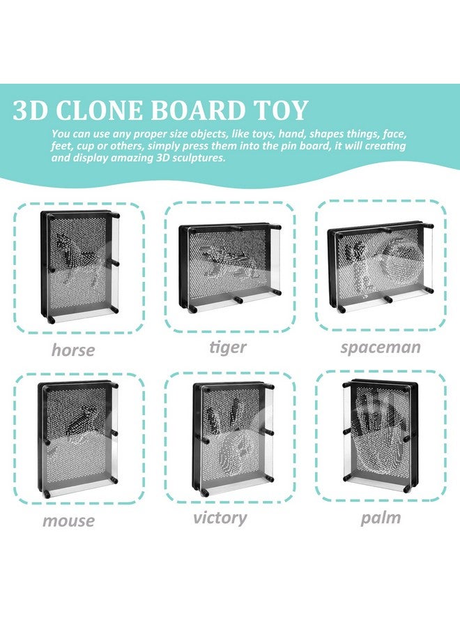 MICKYU Large Metal 3D Pin Art Board Games Toys, Autism Sensory Toys for Kids 8-12, Gifts for Autistic Children - Image 3