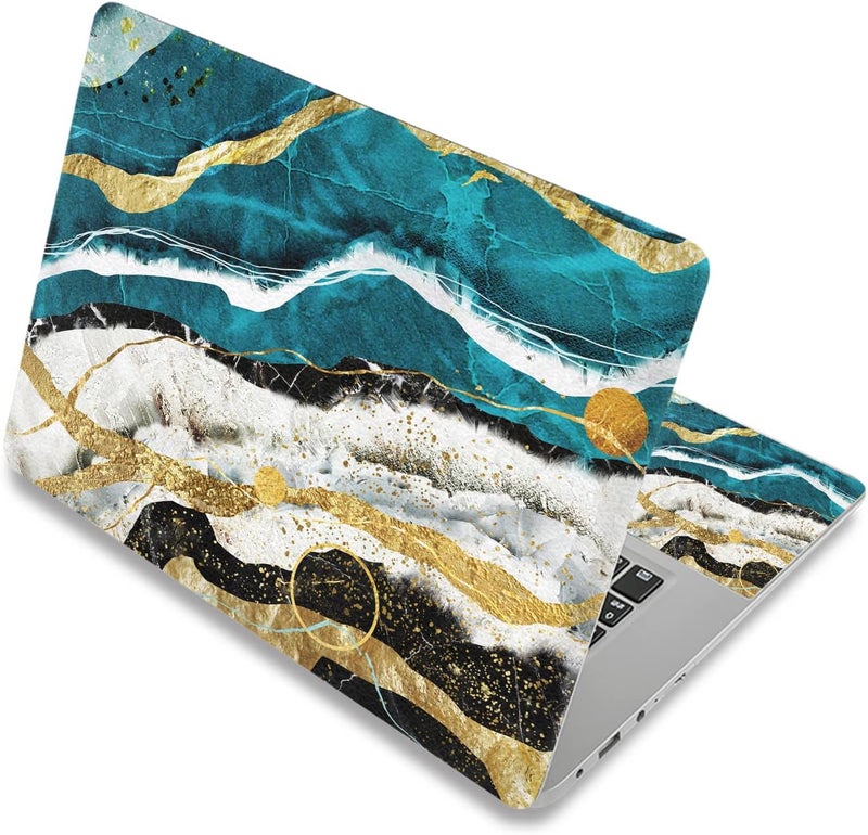 Laptop Skin Sticker Decal,12" 13" 13.3" 14" 15" 15.4" 15.6 inch Laptop Skin Sticker Cover Art Decal Protector Notebook PC (Waves)