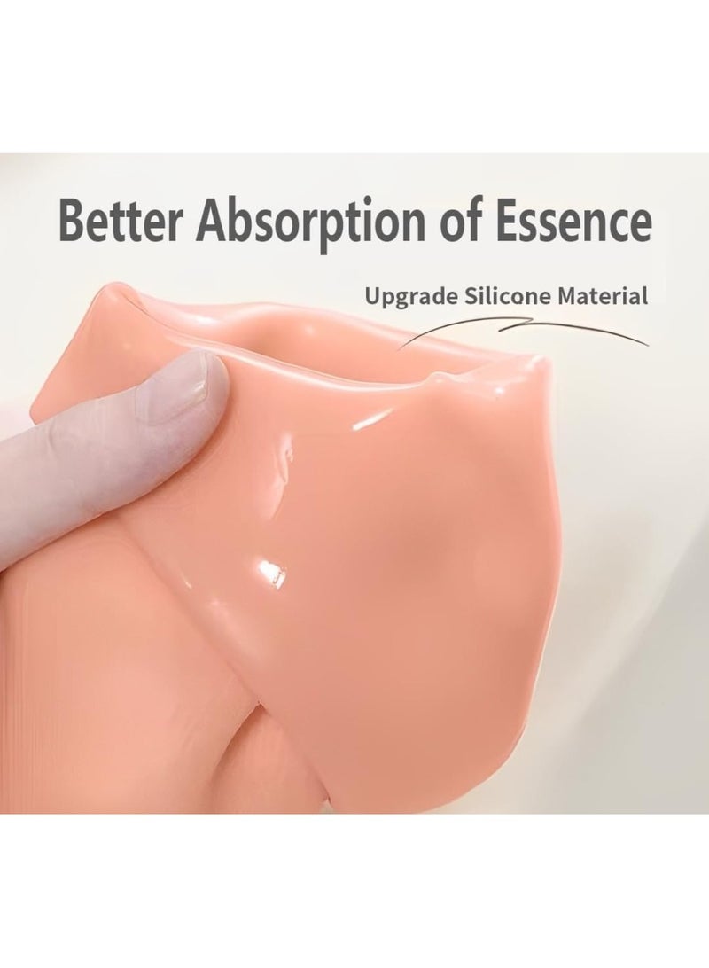 اترجسز 2 أزواج من الجوارب السيليكونية للقدمين الجافة - الجوارب السيليكونية المرطبة للمرأة - الجوارب السيليكونية لرعاية القدم - الجوارب الجيل سبا الرعاية القدم بعد علاج القدم - Image 3