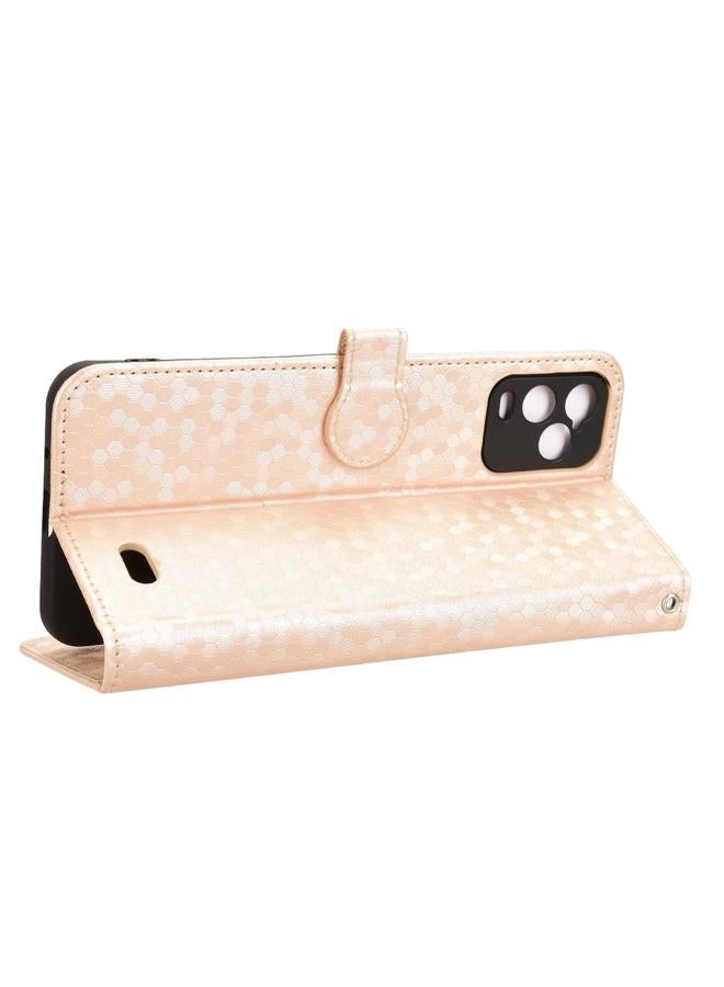 erorex Case For BLU View 5 Pro Honeycomb Dot Texture Leather Phone Case  - Image 5