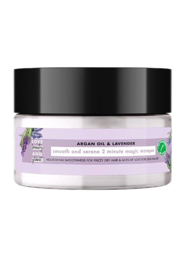 love beauty and planet - Argan Oil And Lavender Magic Hair Mask For Frizz Control Sulfates And Paraben Free 200 ml - Image 1