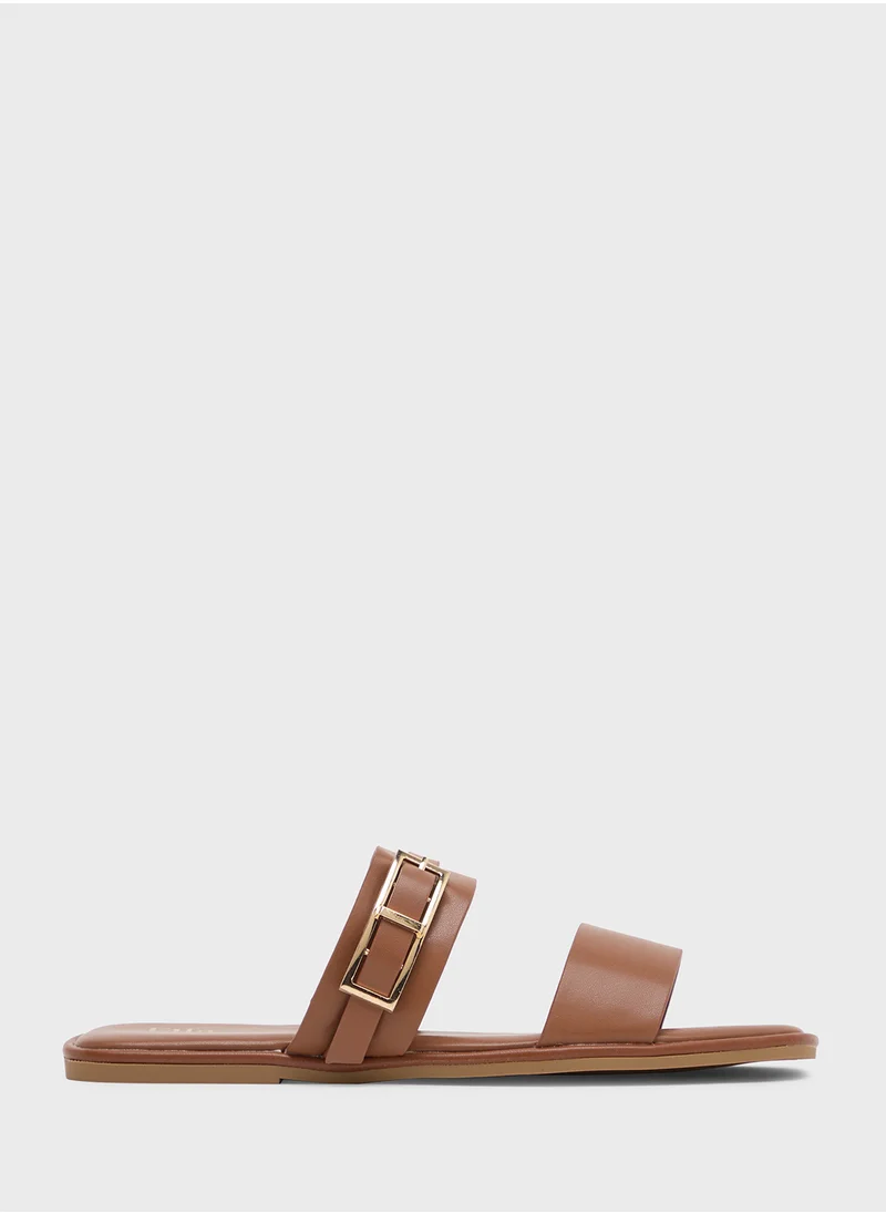 ELLA Double Strap Flat Sandal