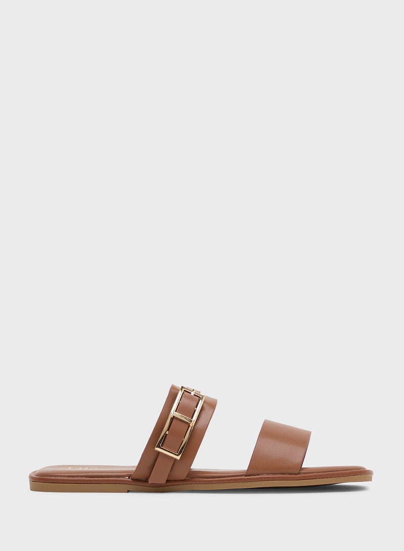 ELLA Double Strap Flat Sandal  - Image 1
