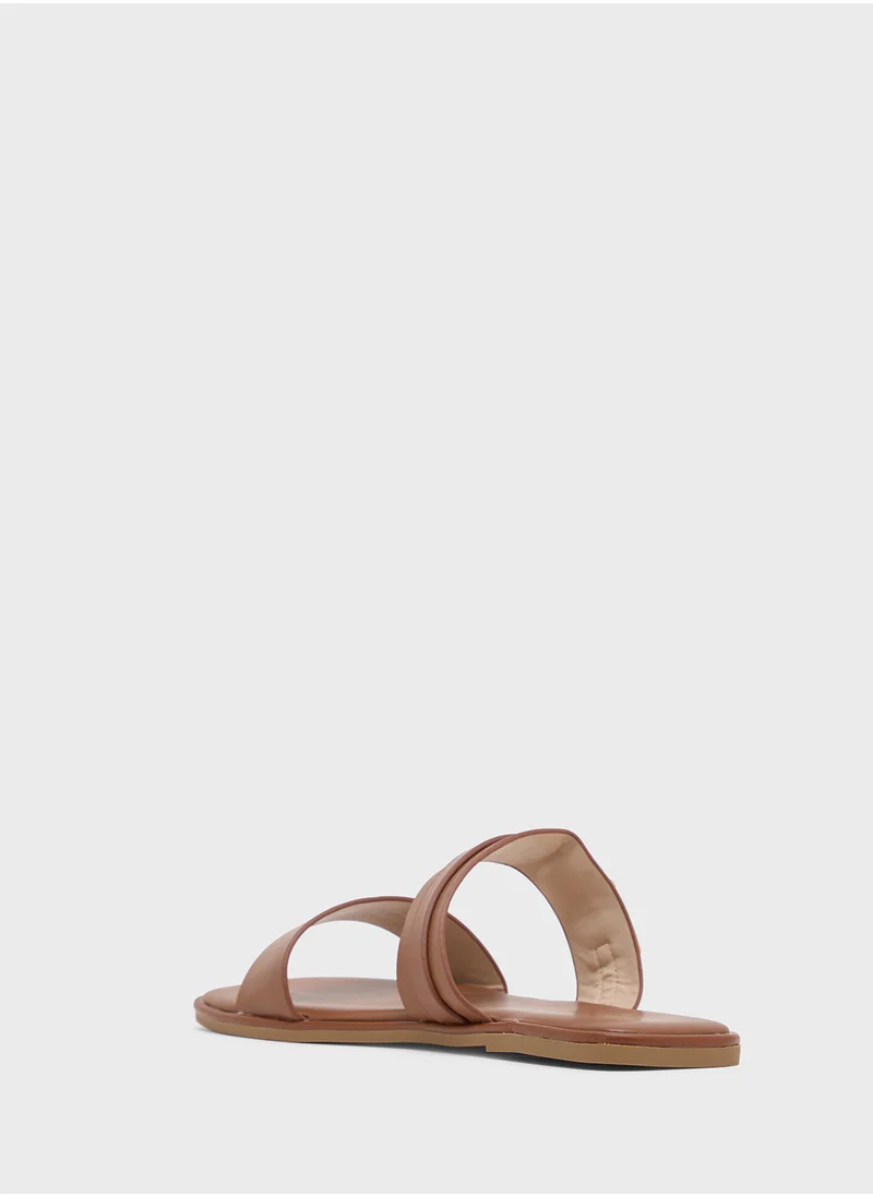 ELLA Double Strap Flat Sandal
