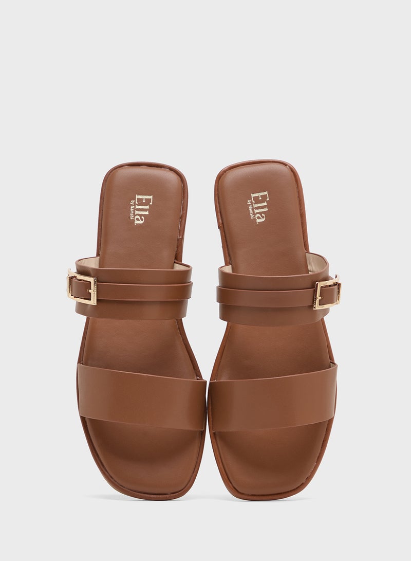 ELLA Double Strap Flat Sandal  - Image 4