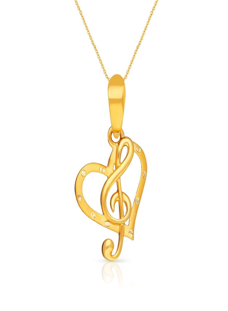 Malabar Gold and Diamonds 22k 916 Purity Malabar Gold Pendant PDDZL22585Y - Image 1