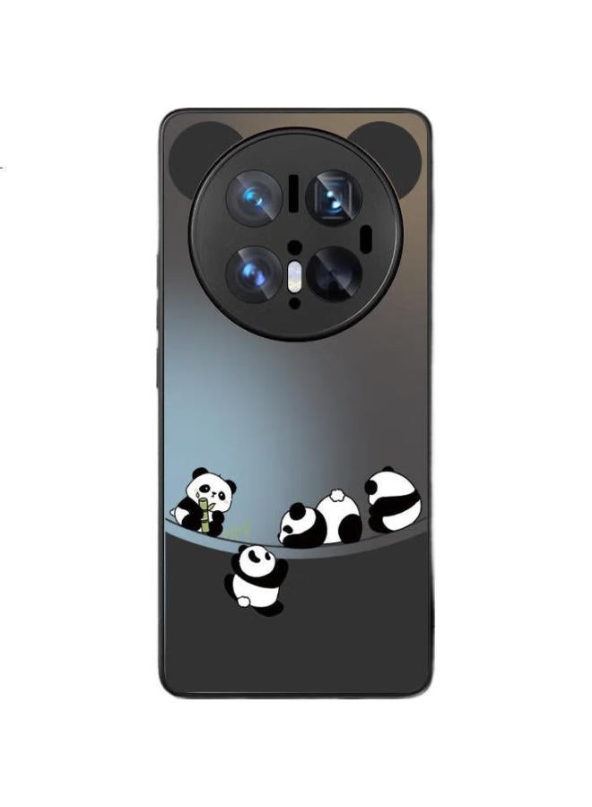 Xp Compatible With Huawei Mate 70 Pro Phone Case Lens Full Cover Mate 70 Pro+ Frosted Heat Dissipation Matte Anti-fingerprint Anti-drop Silicone Gel Male And Female Couple - Graphite Gray Four Little - Image 2