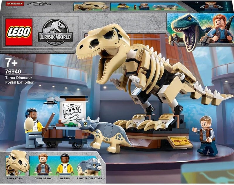 LEGO Jurassic World T. rex Dinosaur Fossil Exhibition 76940 Building Kit (198 Pieces) - Image 2