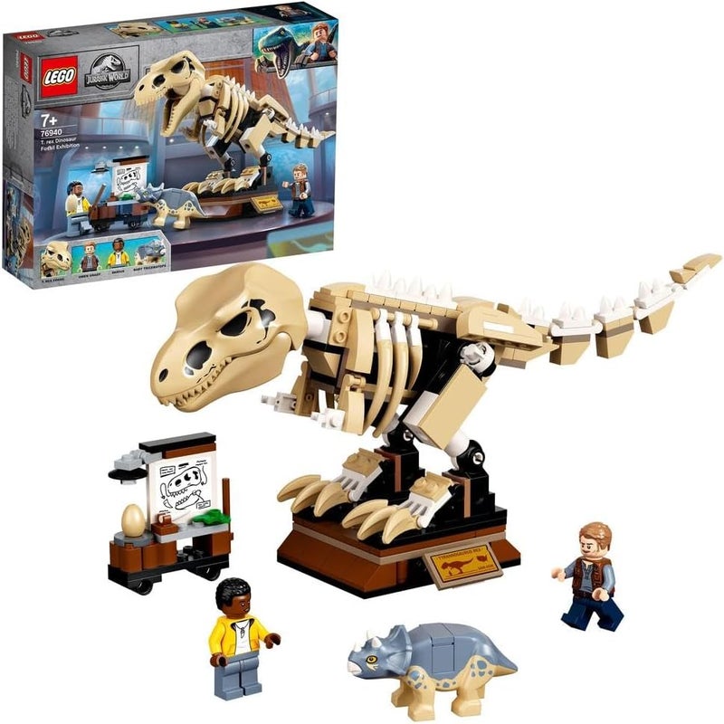 LEGO Jurassic World T. rex Dinosaur Fossil Exhibition 76940 Building Kit (198 Pieces) - Image 1