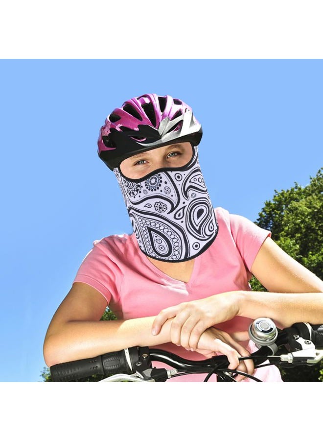 Cutewing Balaclava Mask 3D Print Full Face Mask Cooling Neck Gaiter Sun Protection Face Cover Mask Windproof Ski Mask, Paisley, L/One size - Image 5