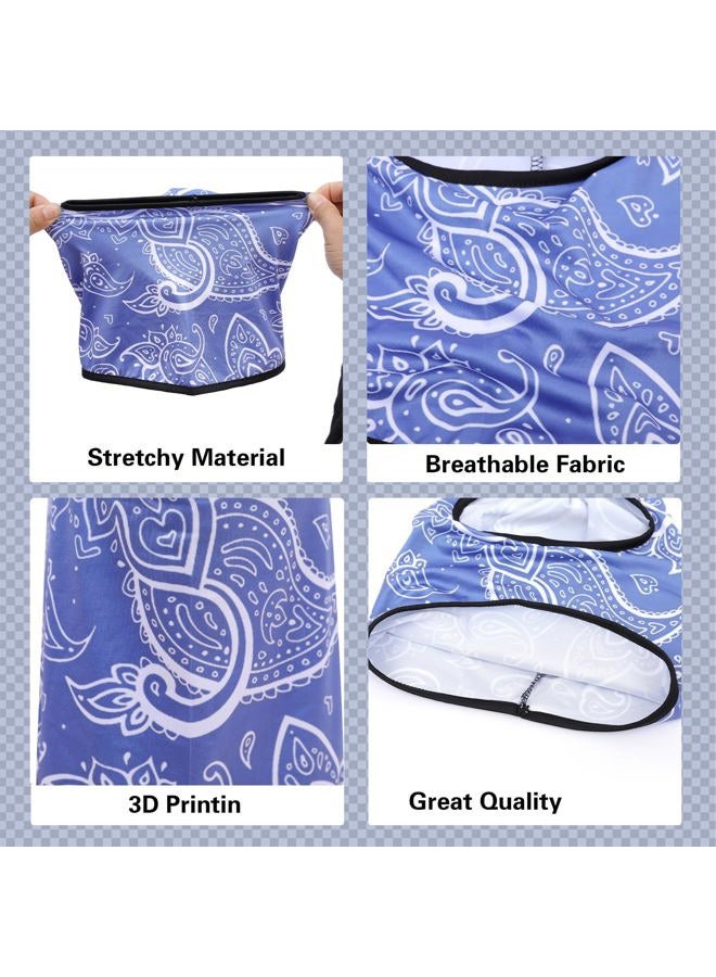 Cutewing Balaclava Mask 3D Print Full Face Mask Cooling Neck Gaiter Sun Protection Face Cover Mask Windproof Ski Mask, Paisley, L/One size - Image 4