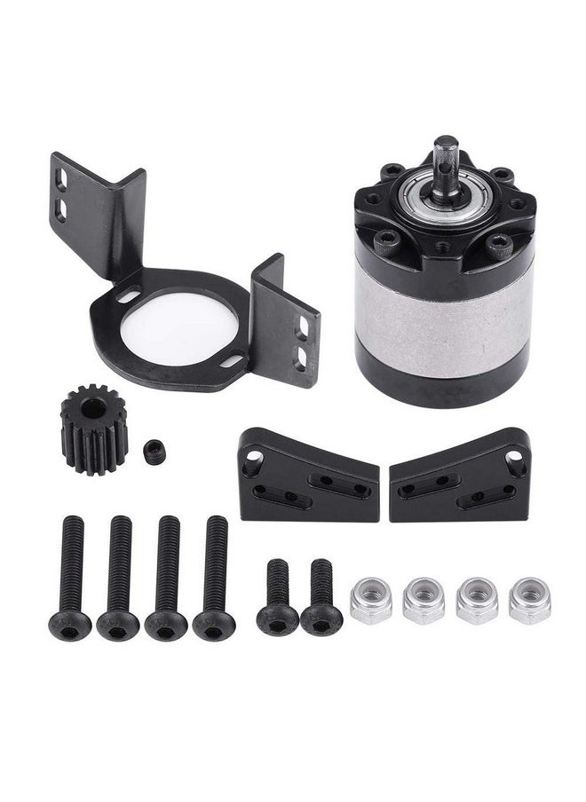 Dilwe - Rc Car Gearbox & Motor Mount Rc Crawler Gearbox Transmission Case With Gear Motor Mount For D90 1/10 Scale Rc Crawler Car - Image 1