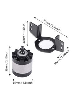 Dilwe Rc Car Gearbox & Motor Mount Rc Crawler Gearbox Transmission Case With Gear Motor Mount For D90 1/10 Scale Rc Crawler Car  - Image 2