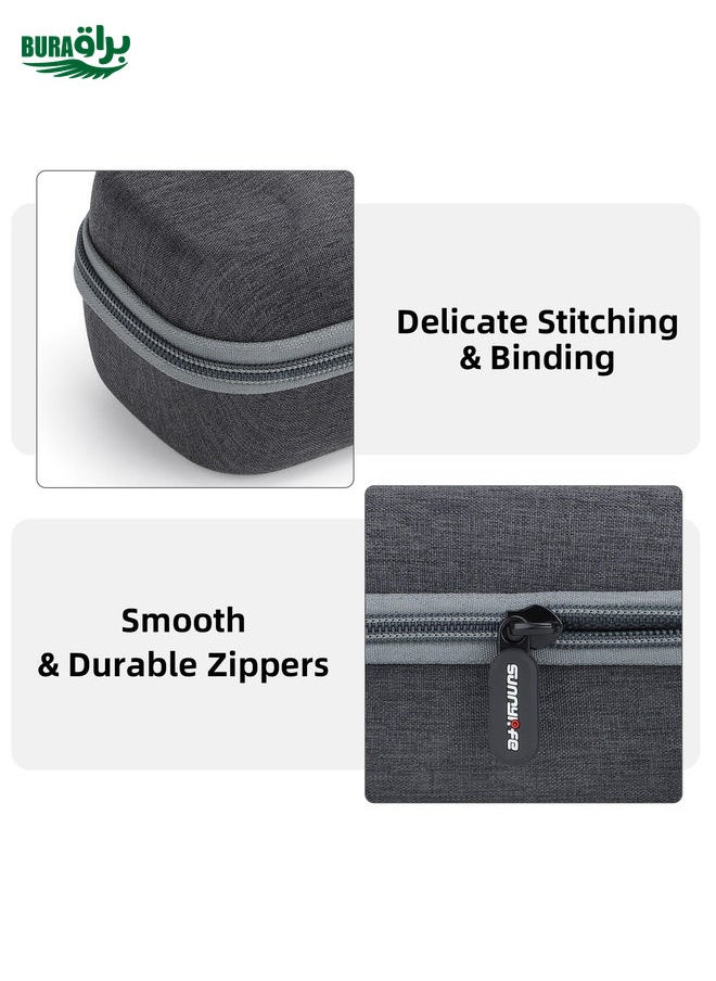 براق لـ DJI MIC 2 Sunnylife B770 Mini Case Case Case Lase Microphone Bag (رمادي)  - Image 5