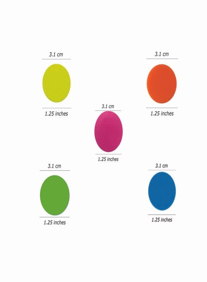 Nimida 6 Month And Above Plastic Round Plain Coin/Token/Chips For Board Games And Other Uses Five Colours - 20 Each | Total 100 Nos | Mini Combo - Image 4