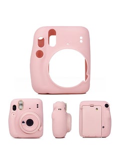 O Ozone Case for Fujifilm Instax Mini 11 Case Soft Silicone Instant Camera Cover with Adjustable Strap -Pink  - Image 1
