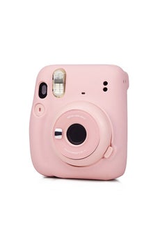 O Ozone Case for Fujifilm Instax Mini 11 Case Soft Silicone Instant Camera Cover with Adjustable Strap -Pink  - Image 4