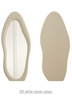 Arabest Full Length Wall Mirror, Irregular Floor Mirror, Boho Decor, Irregular Wall Mirror for Bedroom, Living Room, Full Body Mirror, White  - Image 2